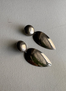 LARGE SILVER HANGING EARRINGS