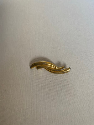 VINTAGE GOLD WAVE BROOCH