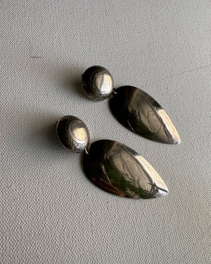 LARGE SILVER HANGING EARRINGS