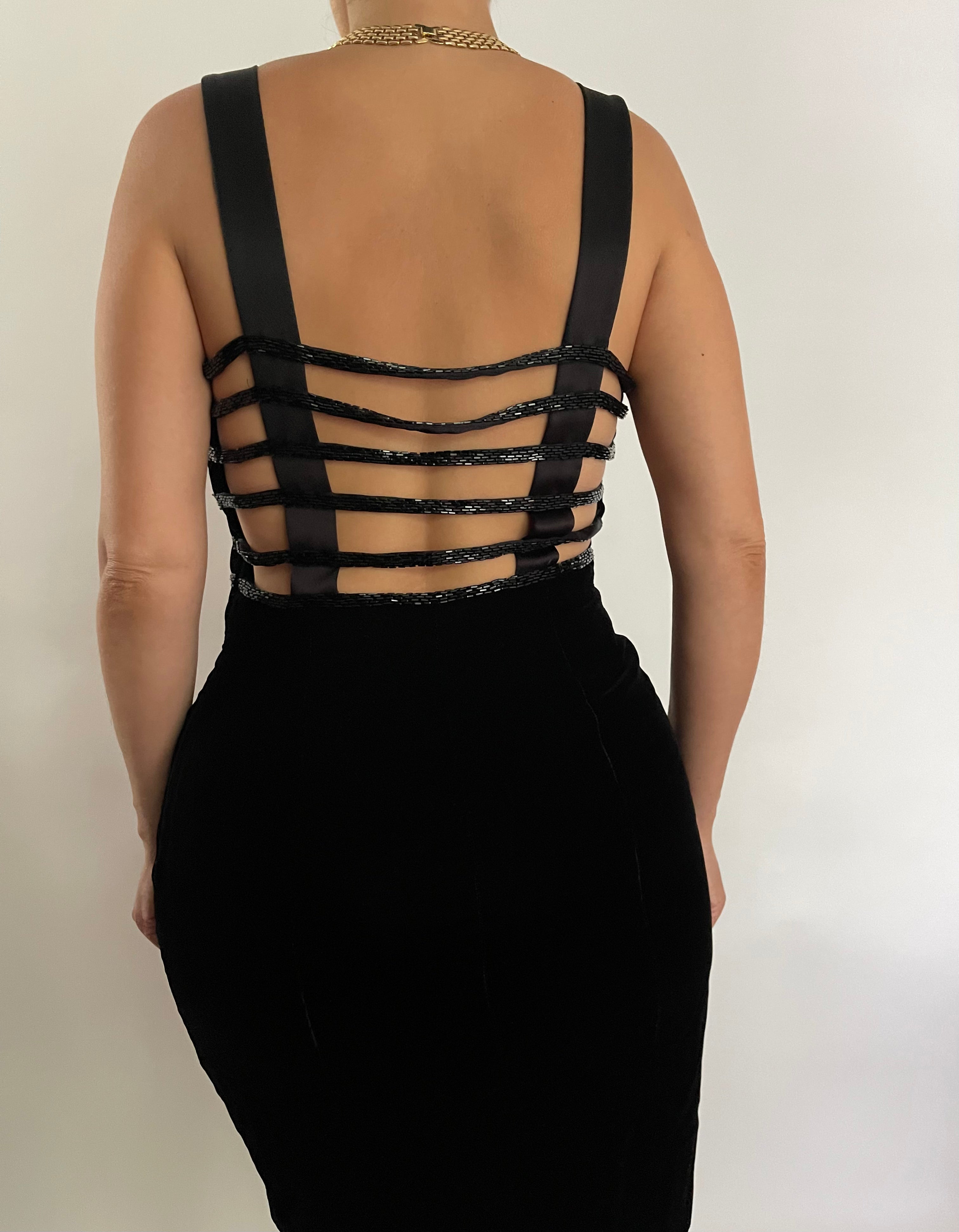 Vintage black 2025 cocktail dress